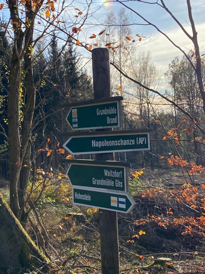 Am Fusse Zur Napoleonschanze Hohnstein Kültér fotó